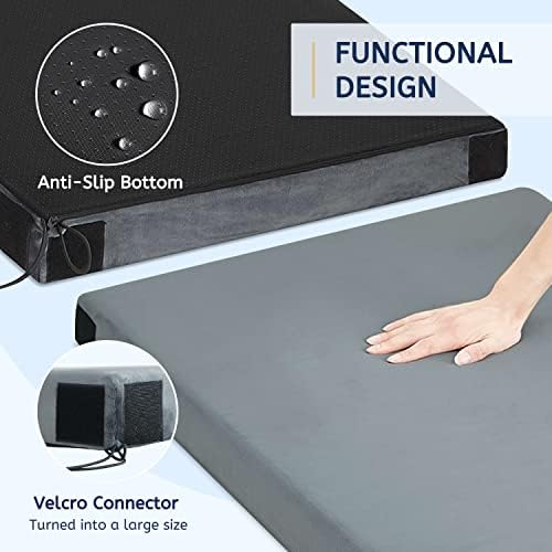 HomeMate Memory Foam Camping Mattress Pad 3 Inch Roll Up