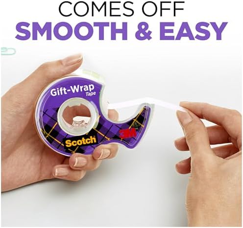 Scotch Gift Wrap Tape 3 Rolls with Dispensers 1