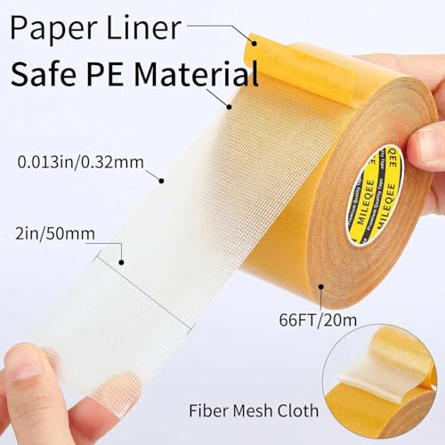 3 Pack Heavy Duty Double Sided Tape for Home and Office