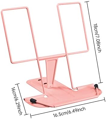 MSDADA Adjustable Metal Book Stand for Desk and Reading