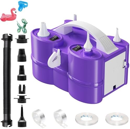 Togvu 3-in-1 Electric Balloon Pump with Dual Nozzle