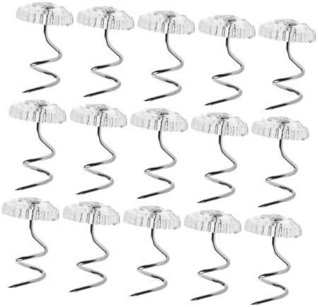 Uonlytech 100Pcs Stainless Steel Spiral Tacks for Furniture