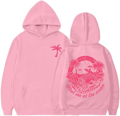 Pink Puff Hoodies for Kids Girls Y2K Preppy Sweatshirt