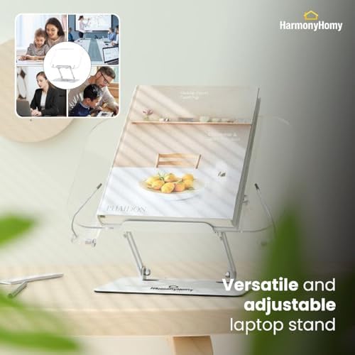 Adjustable Acrylic Book Stand 360 for Office and Classroom Use