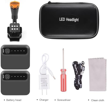 Koultona 5W LED Headlight with Adjustable Brightness and Magnetic Clip 1