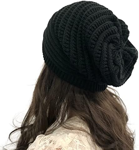 Beanie Hat for Men Women Winter Warm Knit Slouchy Skull Cap