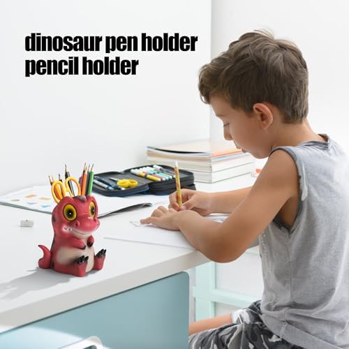 Banllis Dinosaur Pen Holder - Cute Cartoon Desk Accessory