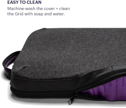 Purple Double Seat Cushion for Office Chairs 1