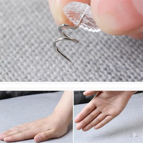 20Pcs Clear Head Tacks for Bed Skirt and Slipcovers