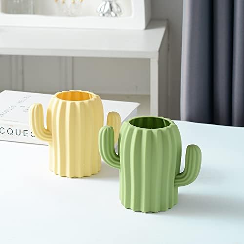 YOSCO Cute Cactus Silicone Pen Holder Green