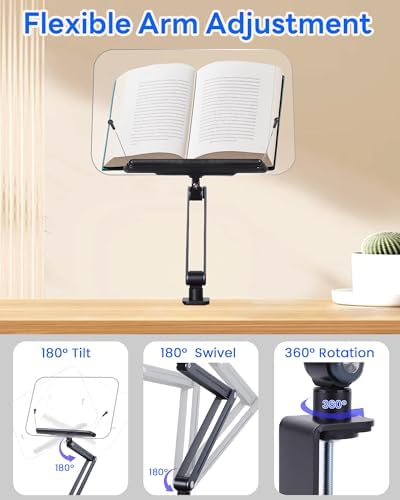 ASIEIT Adjustable Book Stand for Reading and Cooking