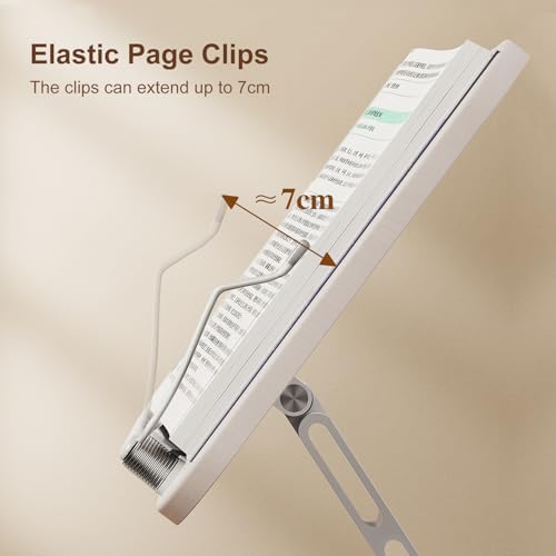 Greyeroier 360 Rotatable Book Stand with Adjustable Holder