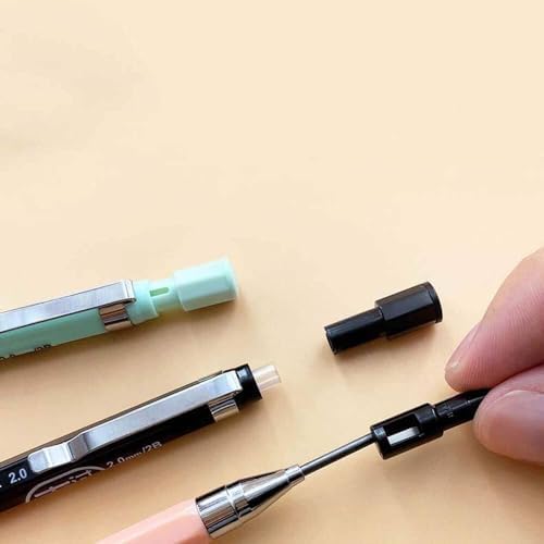 2 Pcs Mechanical Pencil 2mm Automatic Drawing Pencil