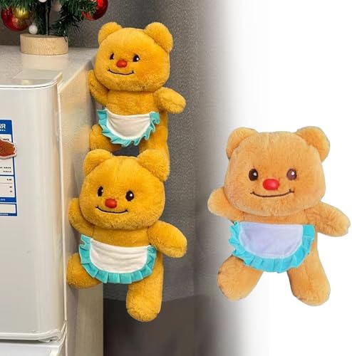 Interactive Butter Plush Bear Pillow with Flexible Joints