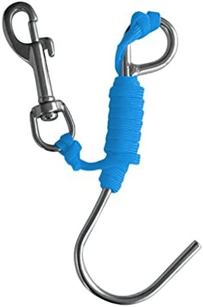 Easnea Underwater Drift Hook with 47 Line and Stainless Steel Snap Blue
