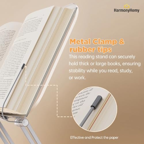 Adjustable Acrylic Book Stand 360 for Office and Classroom Use