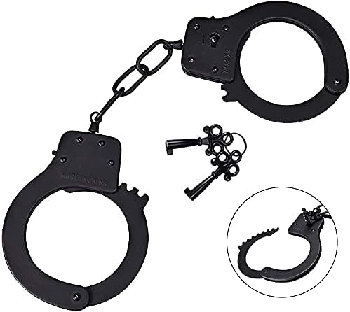 Bedsecret Double Lock Steel Police Handcuffs with Keys