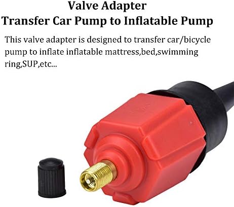 BUENNUS Car Compressor to Inflatable Pump Valve Adapter with 4 Nozzles 1