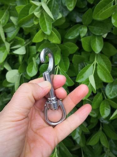 3-12 Inch Swivel Eye Bolt Snap Hook - 2Pcs