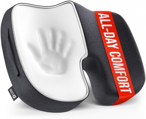 5 STARS UNITED Seat Cushion for Tailbone Pain Relief Black