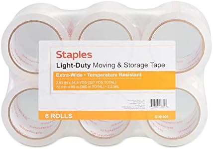 Staples 425576 Packing Tape 283-Inch X 546 Yds Clear 6Roll