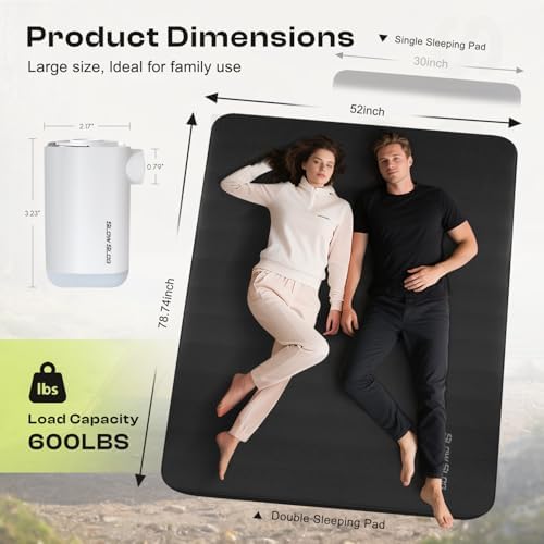 Slow Slog Self-Inflating Sleeping Pad with Electric Pump