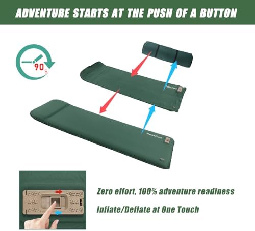 PulsePine Self-Inflating Sleeping Pad with Electric Pump 1