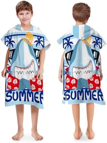 Quick Dry Surf Poncho Changing Towel Robe for Kids Kid-M