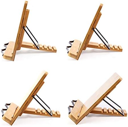 Extra Large Bamboo Book Stand for Textbooks Reading
