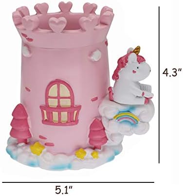 Newfancy Cute Unicorn Castle Desk Organizer