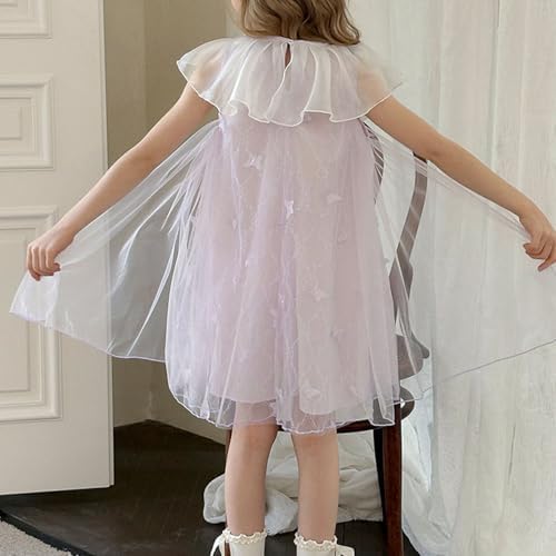 Beessbest 3D Butterfly Tulle Dress for Baby Girls