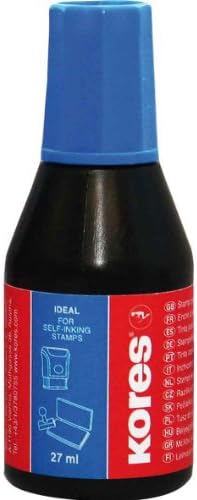 Kores SF71308 27 ml Blue Stamp Pad Ink