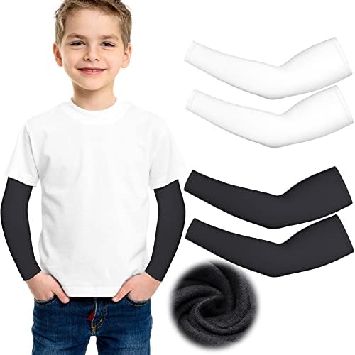 Geyoga 2 Pairs Thermal Arm Warmer for Kids