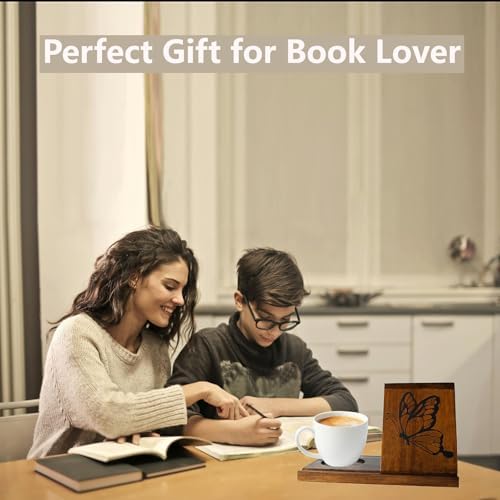 Triangle Book Holder with Butterfly Design
