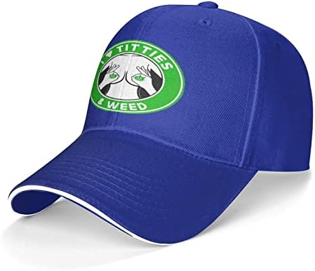 Trendy Blue Sandwich Cap for Fishing and Outdoor Activities