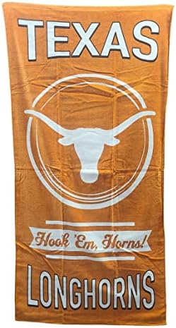 WinCraft NCAA 100 Cotton Prime Pride Hook Em Horns Beach Towel