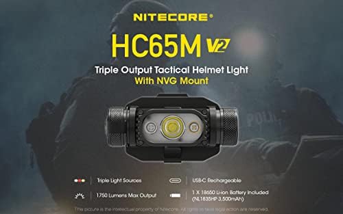 Nitecore HC65M Ultra High Triple Output Headlamp - 2000 Lumens