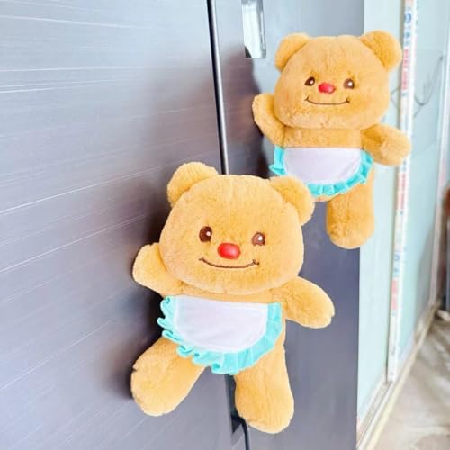 Interactive Butter Plush Bear Pillow with Flexible Joints