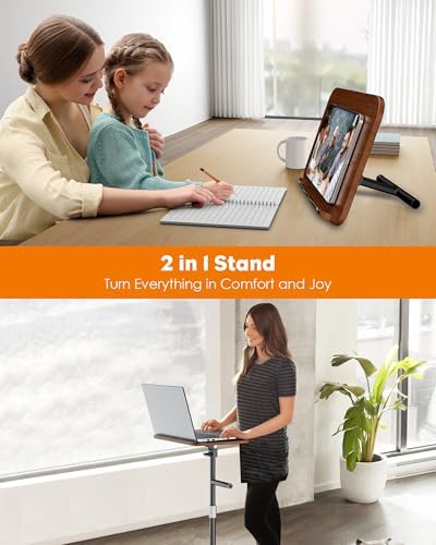 Aboutool 2 in 1 Floor Desktop Book Stand 1