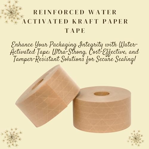 Sazzad Reinforced Water Activated Packing Tape - 283 x 100M Brown