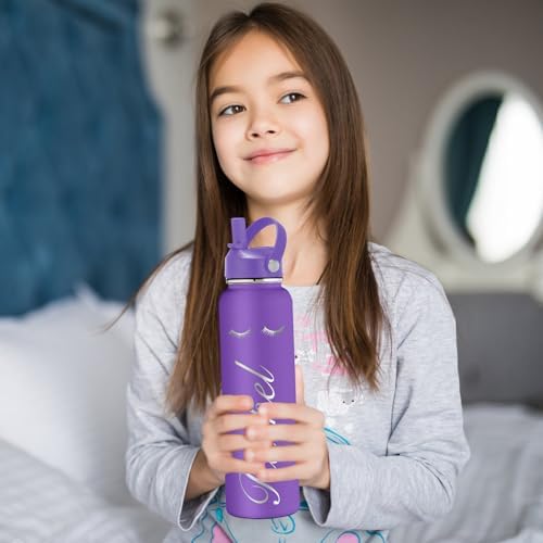 Personalized Kids Water Bottle with Name 12oz Insulated Cup