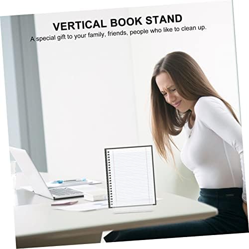 PartyKindom 2pcs Clear Acrylic Book Stand and Holder