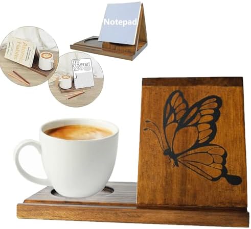 Triangle Book Holder with Butterfly Design