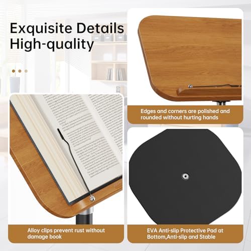 CABTE 360 Rotating Book Stand with Adjustable Height 1