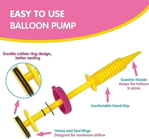 Balloon Pump 3-Pack for Inflating Magic Foil Balloons