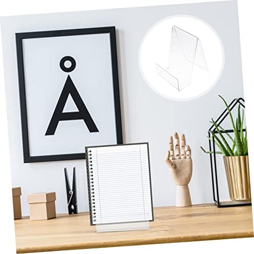 PartyKindom 2pcs Clear Acrylic Book Stand and Holder