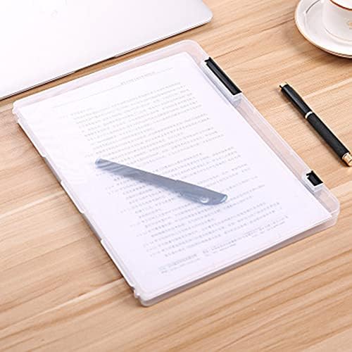 Lovskoo 1Pack Clear Desk File Organizer Box Black