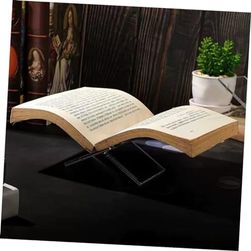 Hoement Acrylic Book Stand for Desk and Kitchen
