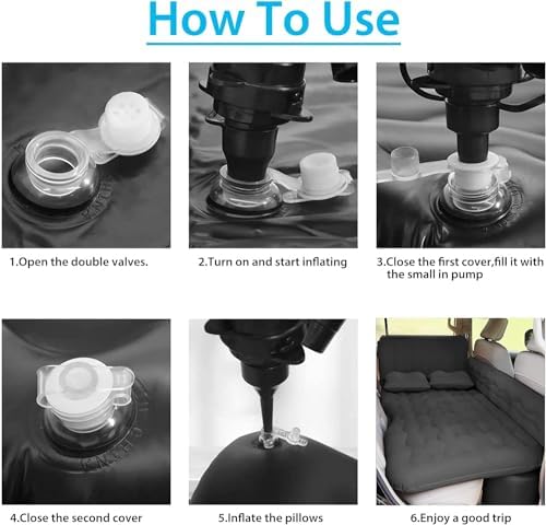 ISWEES Car Air Mattress with Electric Pump and Storage