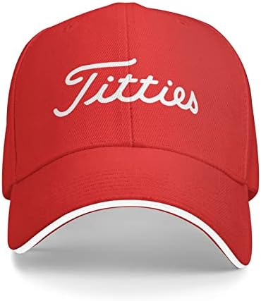YGDYFBB Titties Red Unisex Fishing Baseball Cap with Ventilation